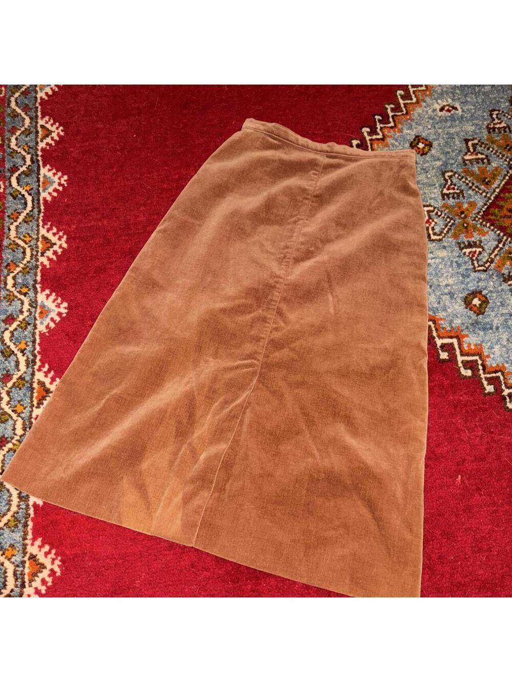 1970’s vintage Body English rust midi skirt